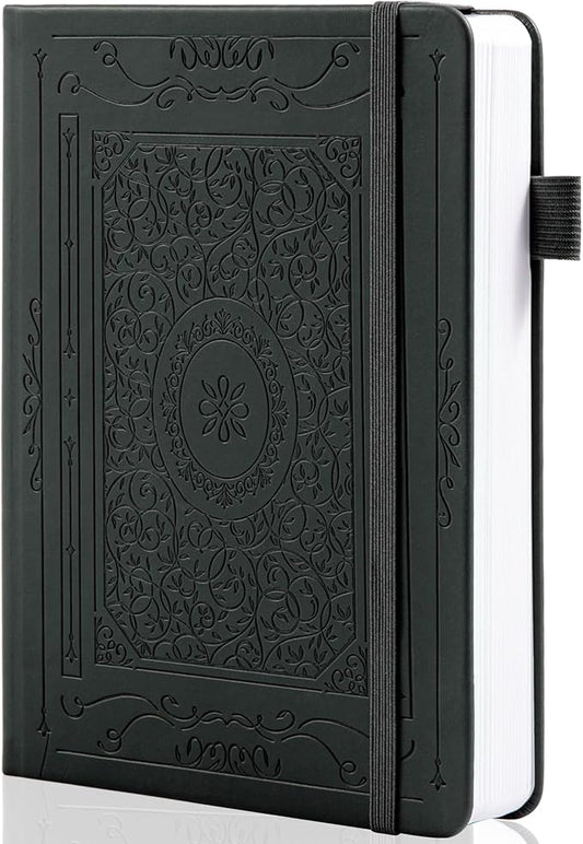 TIEFOSSI Bullet Dotted Journal Notebook, 160gsm 256 Numbered Thick Paper, A5 Hardcover Dotted Grid Diary for Women Men Work Writing, Bullet Dot Journaling, Drawing, 5.8 x 8.3 in