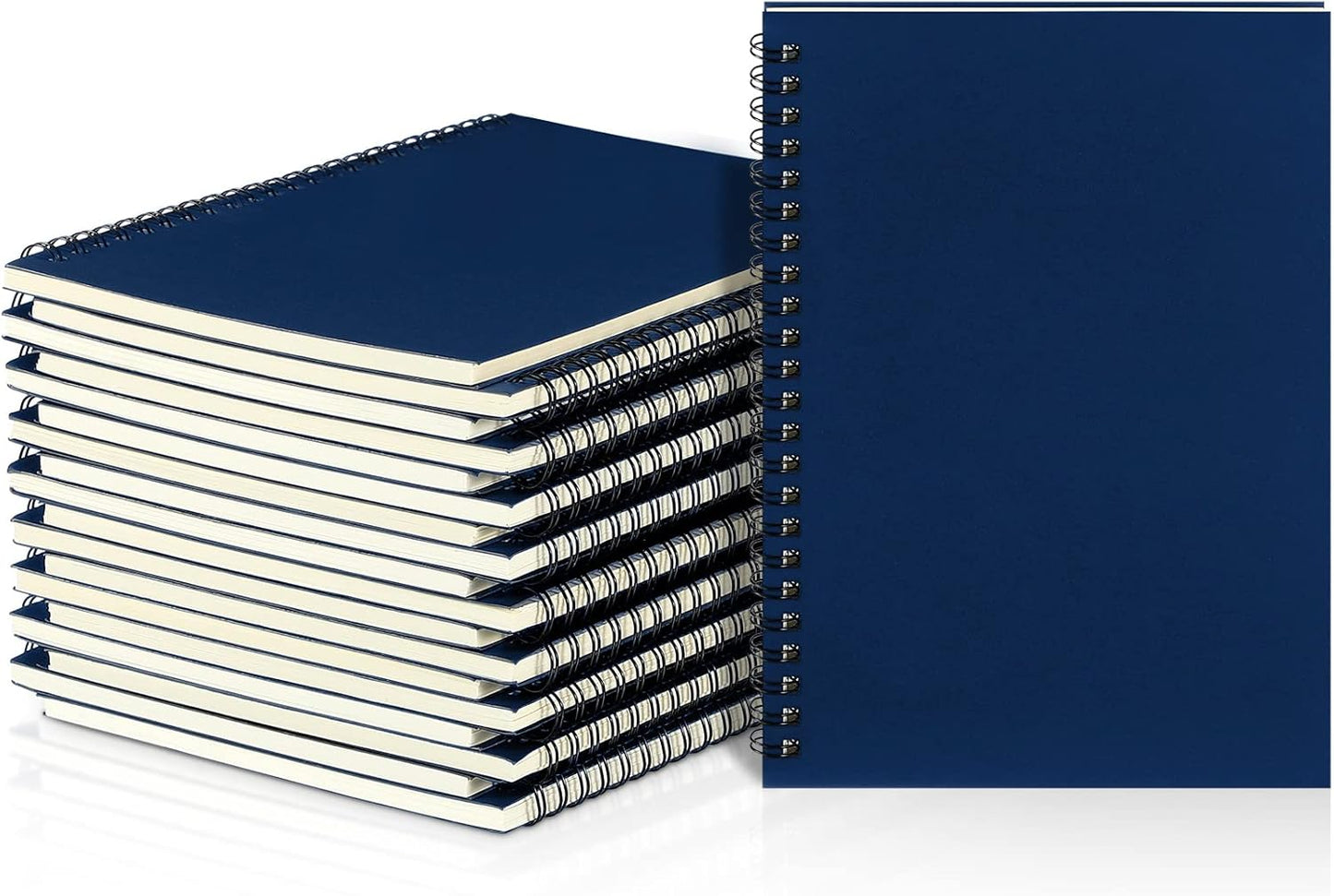 Yahenda Spiral Notebook Bulk A5 Journal Lined 8.3'' x 5.5'' Writing Composition Paper Small Notepad Subject Notebook for Students Office Business Back to School Supplies(Deep Blue,18 Pcs)