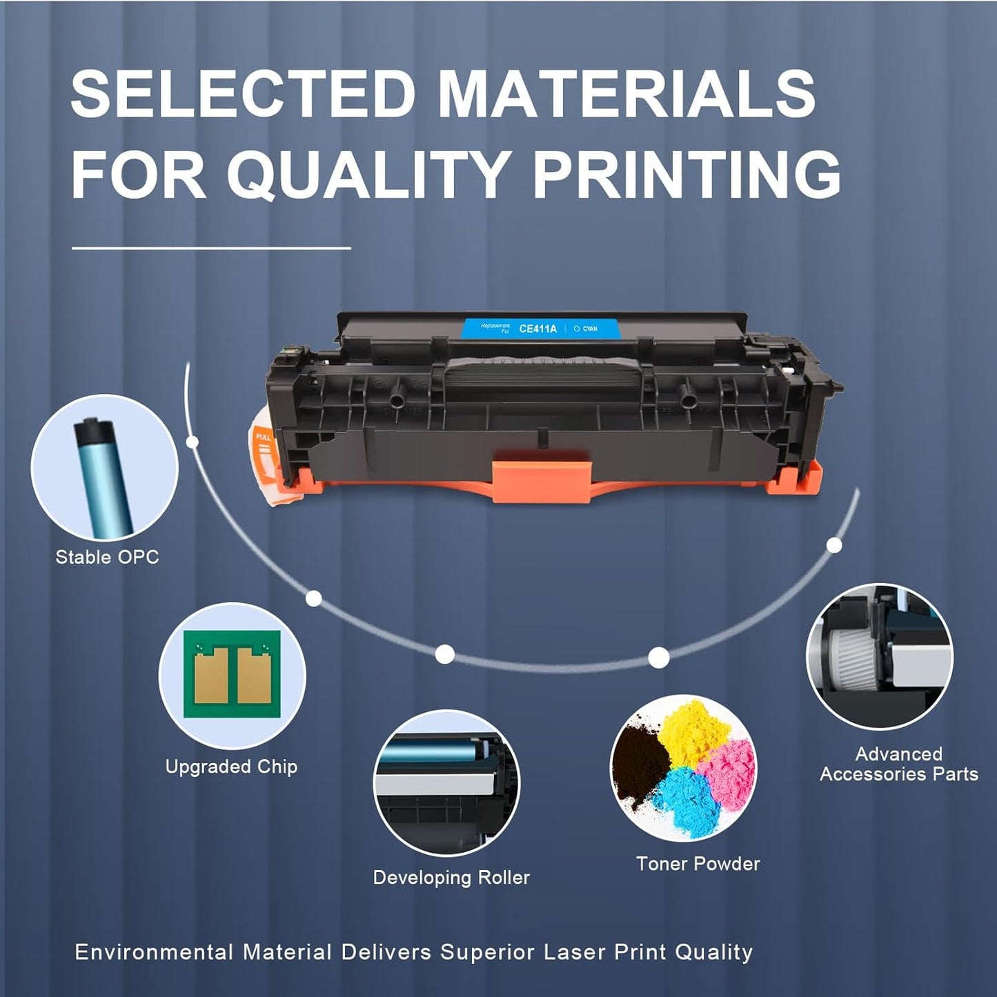 305A Toner Replacement for HP 305A Toner Cartridge 4-piece Combo Pack Compatible for HP Laserjet Pro 400 Toner Cartridges Color M451dn M451nw M451dw M475dn M475dw M351A Laserje Pro 300 MFP M375nw 305X