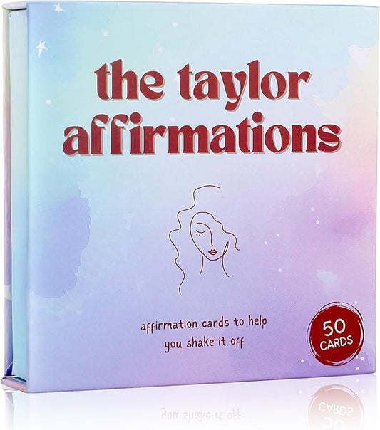 Taylor Gifts for Girls Birthday Gift | Affirmations - 50 PCS Taylor Cards | Taylor Themed Gifts, Taylor Gift Merch for Game Nights, Unique Gifts, Birthday Party Favors for Girls Women