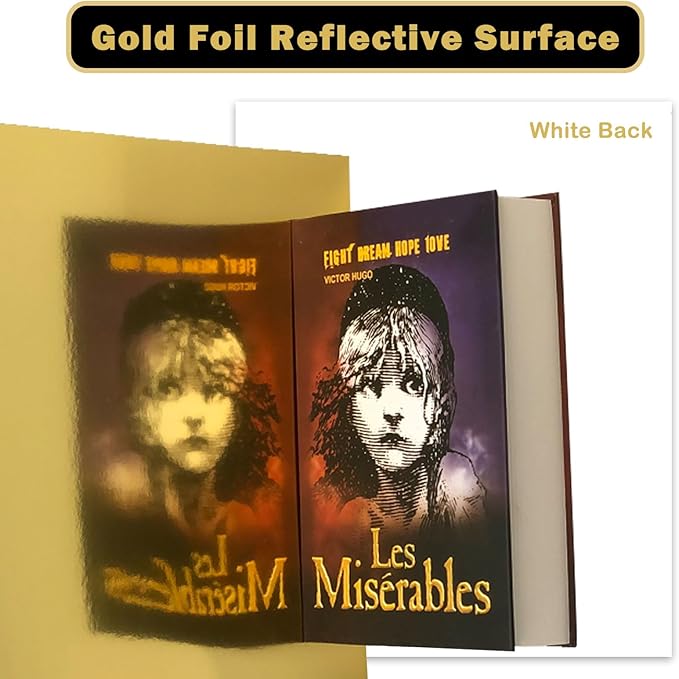 Gold Shimmer Metallic Cardstock Paper - 8.5" x 11" Metallic Paper Square, Golden Foil Mirror Board for Scrapbook, Card Making, Weddings & Birthdays Invitations (20 Sheets Pack, 250gsm)