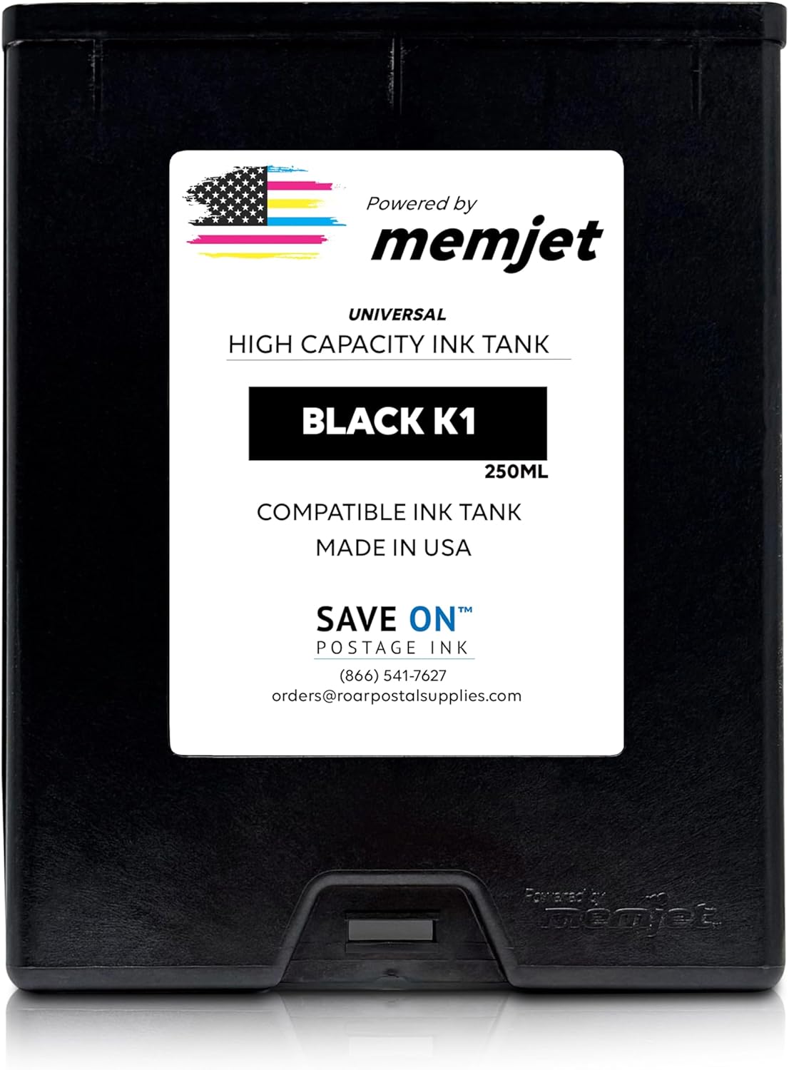 Quadient Memjet M5K250-N Compatible High Capacity Black Printer Ink Tank (250ml) - Printer Ink Cartridge for Mach Series Quadient & Hasler Printers - Fade-Resistant Replacement Inkjet Printer Ink