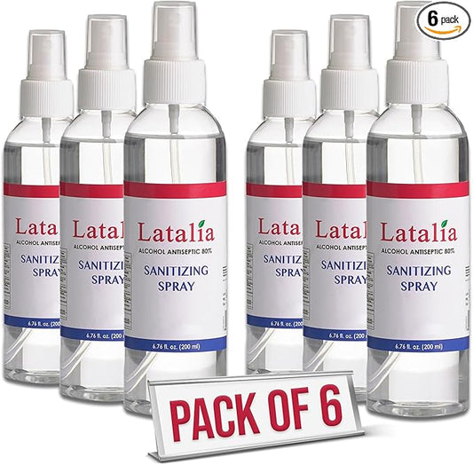 Hand Sanitizer Spray - Pack of 6 Unscented Spray Hand Sanitizer for Hands (6.67 Fl oz)