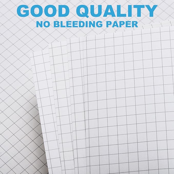 PATIKIL Grid Refill Paper 6-Ring Binder Loose Leaf Planner Filler Paper Planner Inserts, 160 Sheets/320 Pages, Lined