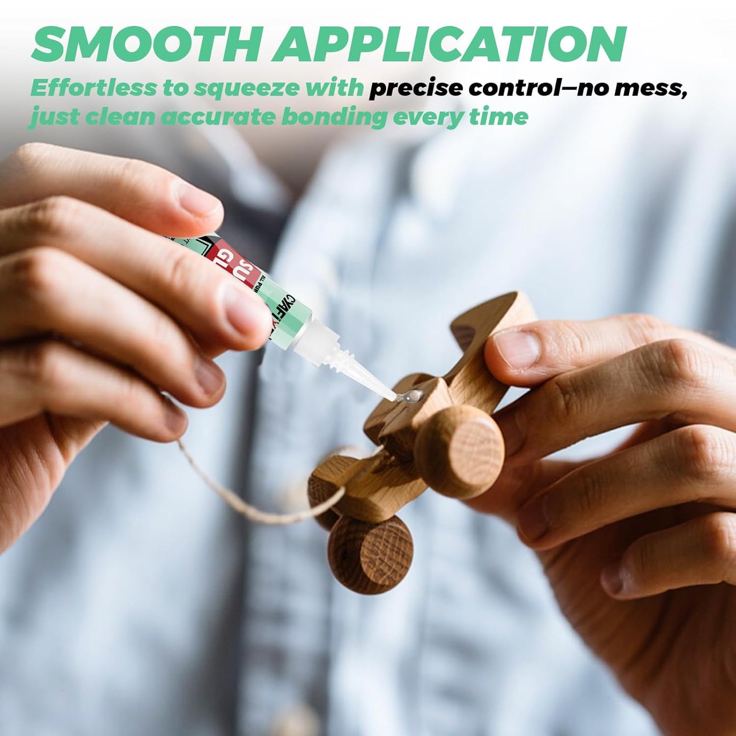 Super Glue Gel, All-Purpose Superglue, Cyanoacrylate Instant Adhesive for Plastic, Wood, Metal, Repair - Twelve 3 Gram Tubes, Clear