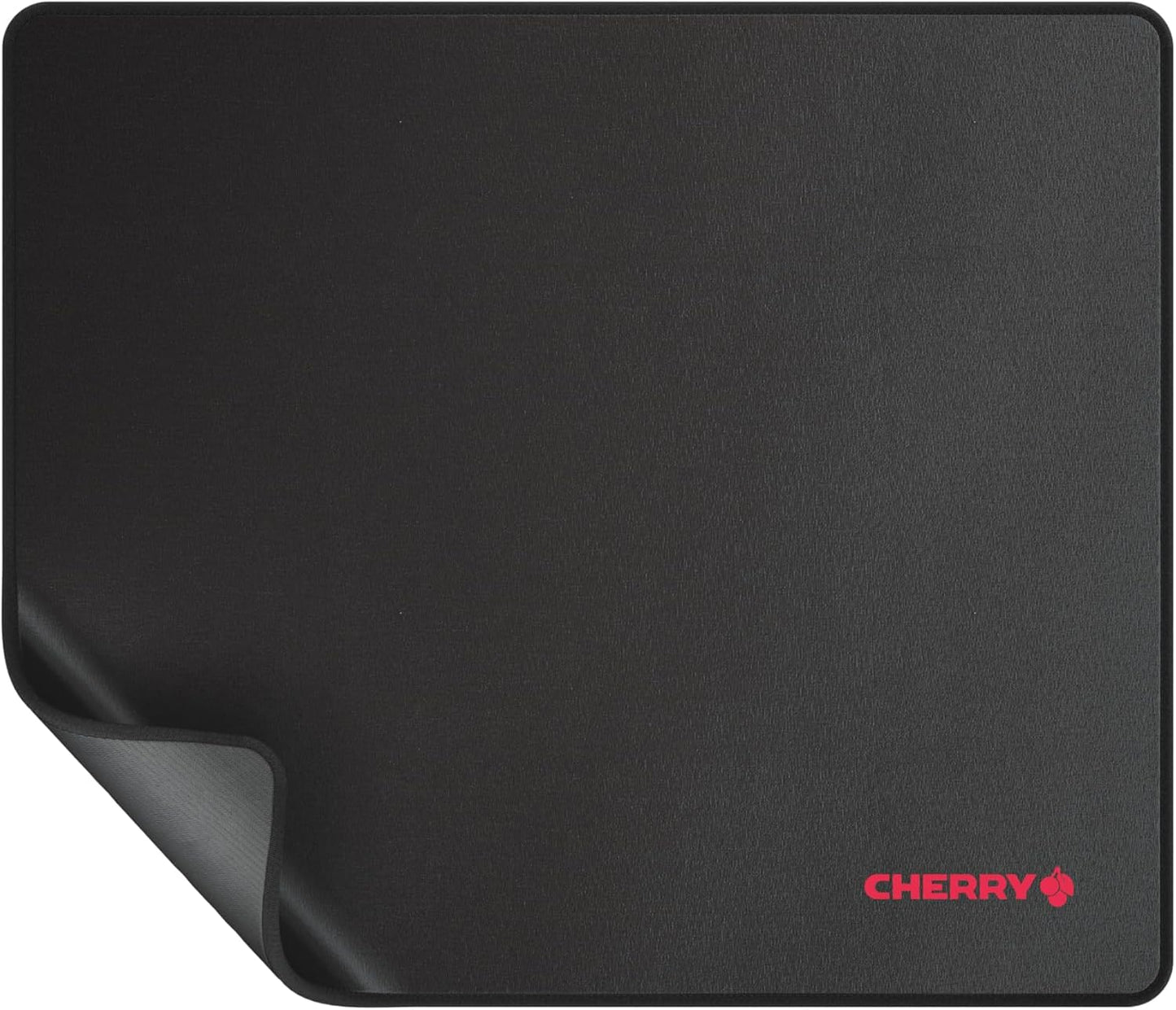 CHERRY MP 1000, Premium Fabric Mouse Pad in XL (350 x 300 x 5 mm), Smooth Surface for Precision, Stitched Edges, Non-Slip, Rollable, Black