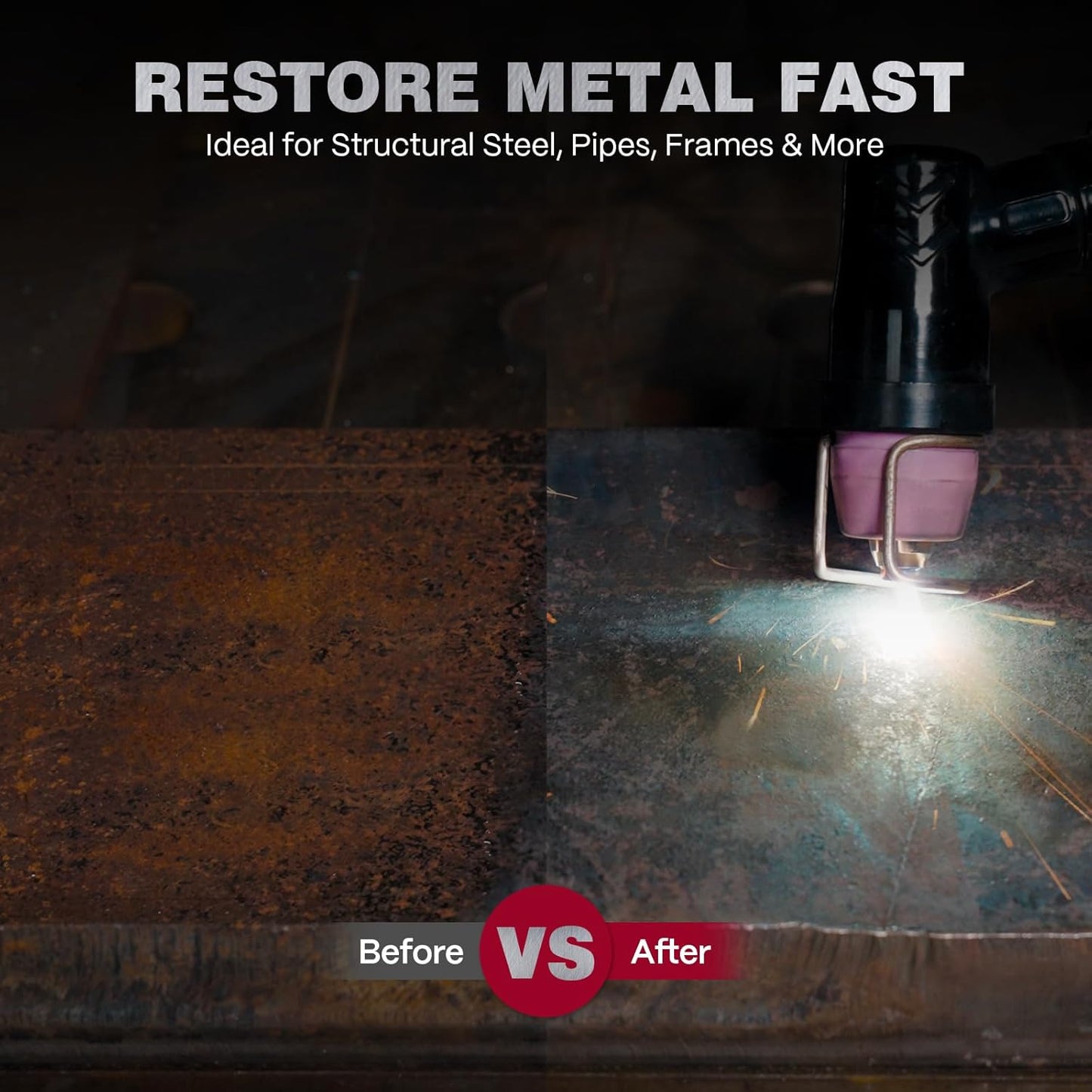 ARCCAPTAIN iControl CUT55 Prolux Plasma Cutter Machine, [APP Control] 55 Amp Non-Touch Pilot Arc, 120V/240V, Upgraded LED Display, Grid Cutting, Rust Removal, Air Pressure Detection for Home DIY