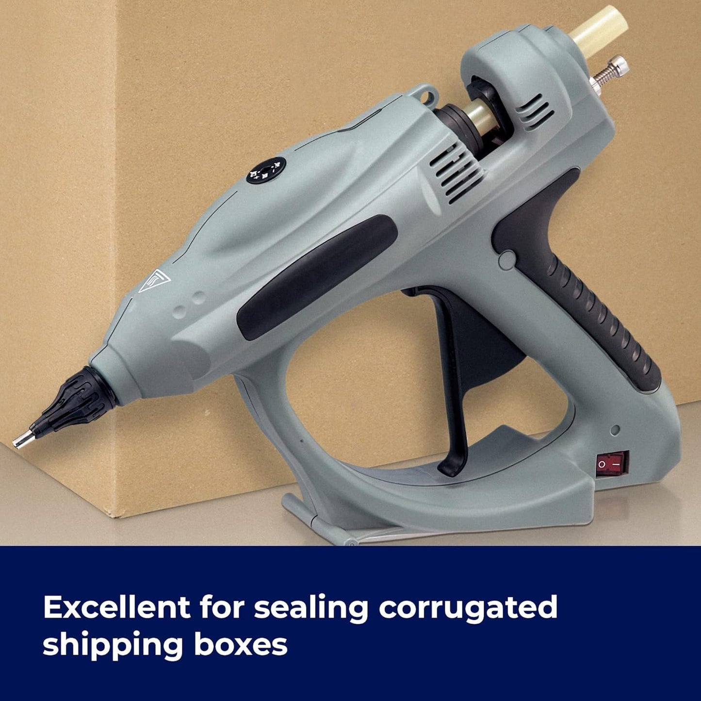 ASA Hot Glue Sticks for Glue Gun - 5/8" x 10" | High-Strength Hot Gun Sticks Adhesive for Corrugated Materials | Industrial Grade for Packaging & Woodworking | Pack of 106