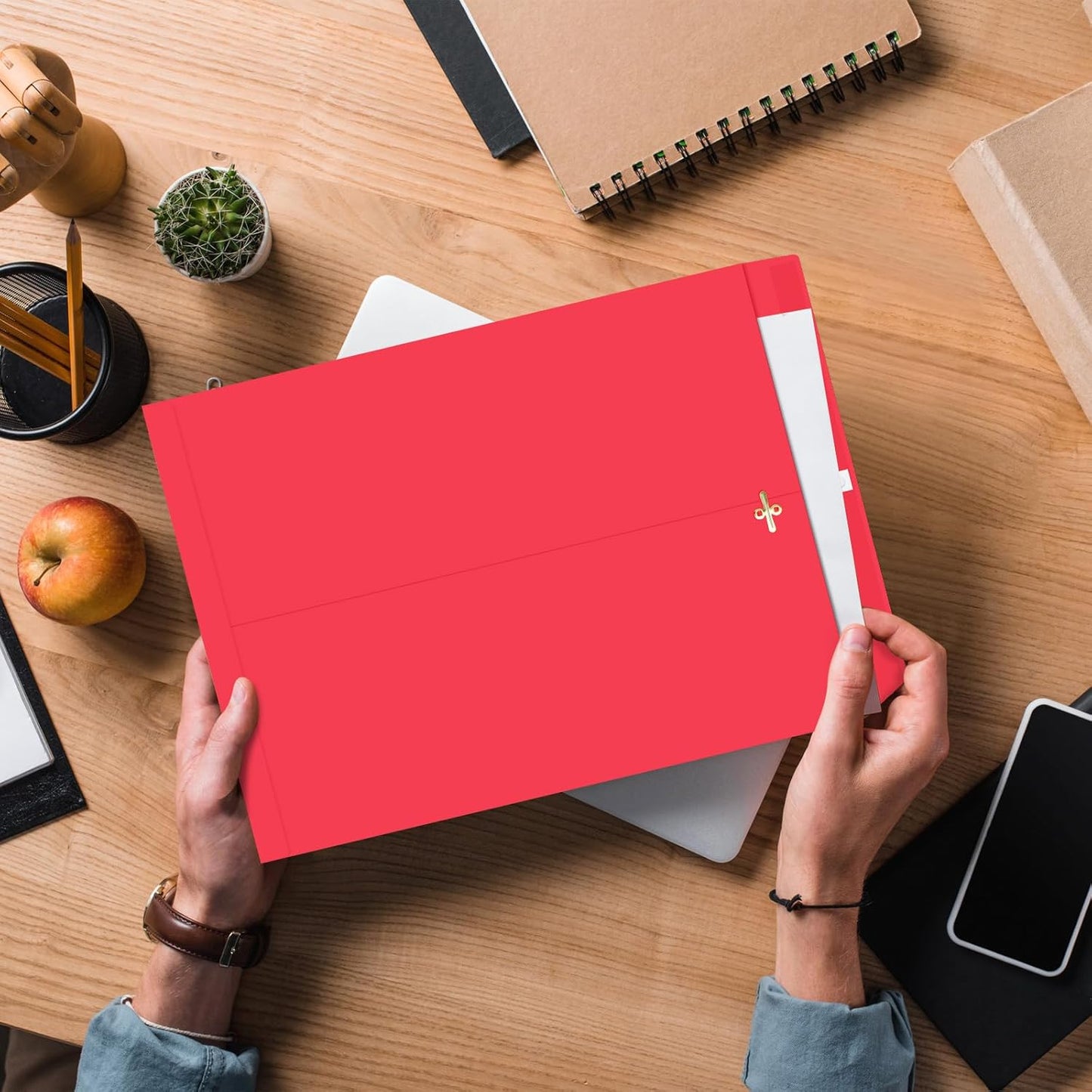 40 Pcs Extra Large Mailing Clasp Envelopes 14 x 18 Inch Jumbo Kraft Catalog Manila Envelope with Clasp Closure for Oversized Big Document Office Home Business School Storing Mailing(Red)