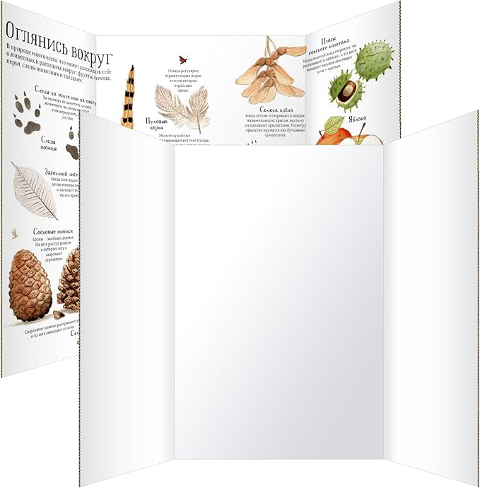 Trifold Poster Board 36"x48", White Extra Large Corrugated Display Board Foldable Board for School Projects, Science Fair, Business Presentations, Photo Displays, Graduation Exhibitions- 2 Pack
