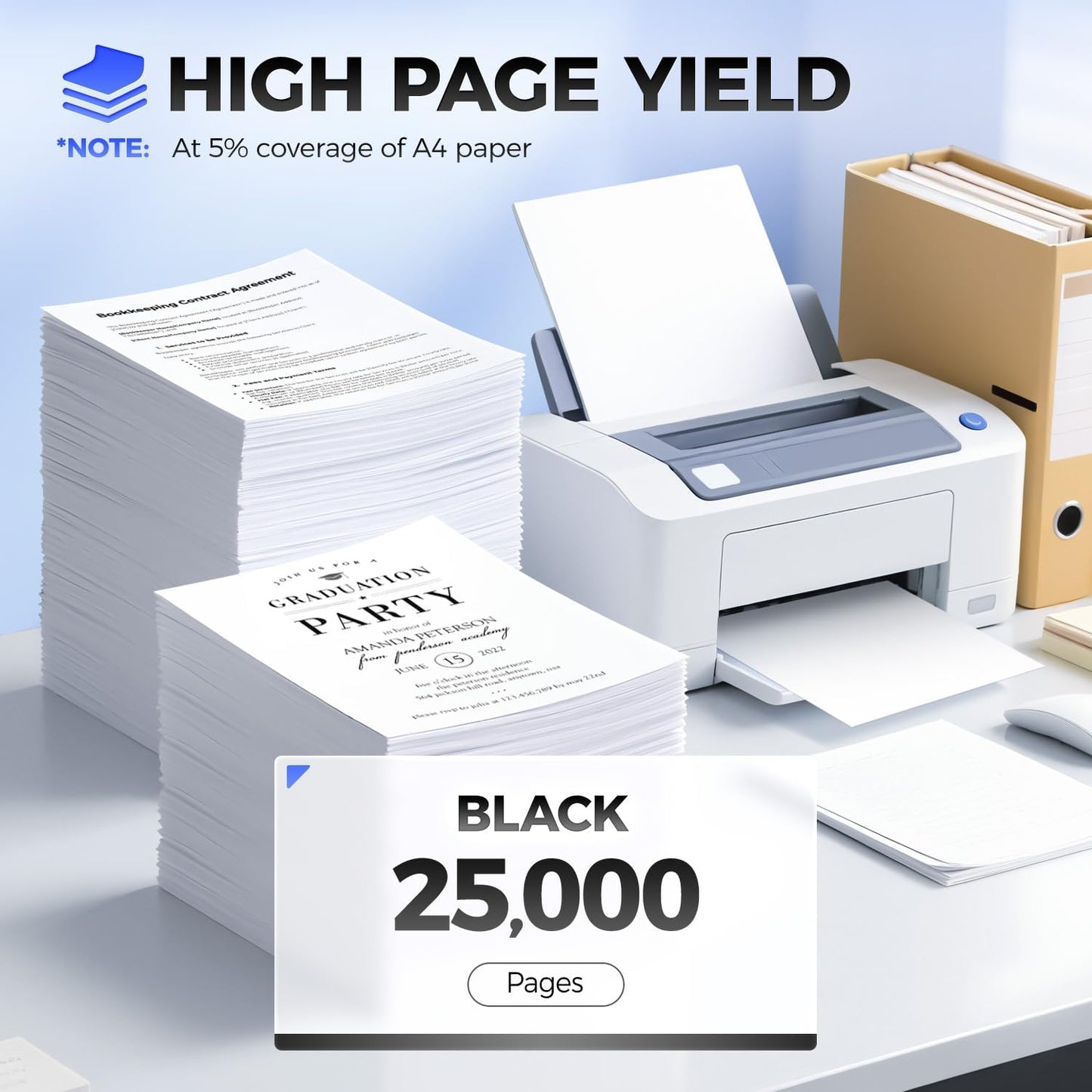 52D1H00 Toner Cartridge Black with chip 1-Pack Replacement Compatible with Lexmark MS710n MS710dn MS711dn MS810n MS810dn MS810de MS810dtn MS811n MS811dn MS811dtn MS812de MS812dn MS812dtn Laser Printer