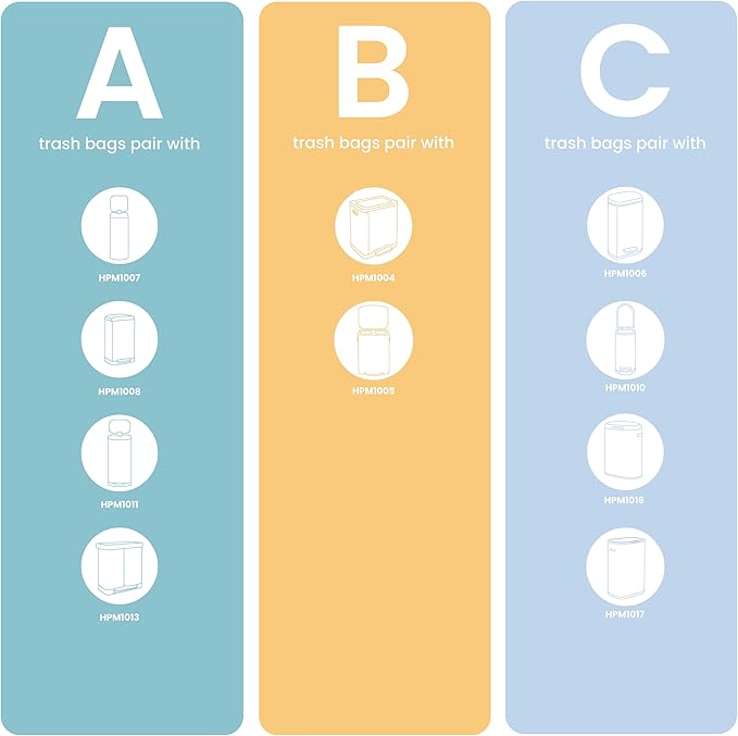 happimess HPM1005I Marco Rectangular 10.6-Gallon Double Bucket Trash Can with Soft-Close Lid, Fog Gray, Fingerprint Resistant, Modern, Minimalistic for Home, Kitchen, Office, Bedroom, Bathroom