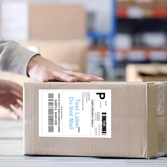 9527 Product Shipping Labels 4x6, 20 Rolls x 250 Labels, Direct Thermal, Compatible with Zebra, Eltron Printers