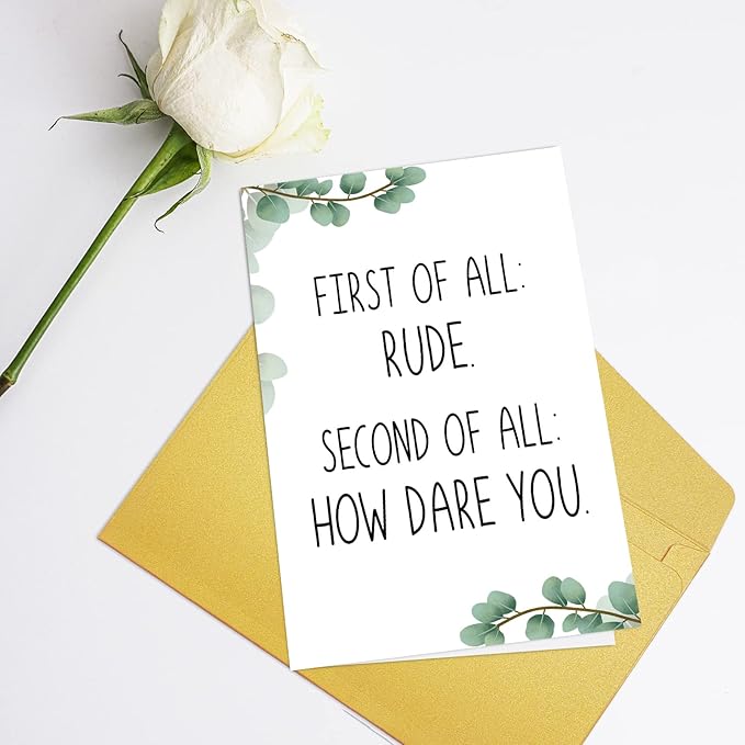 Supoeguk Funny Leaving Card for Coworker, Sarcastic Retirement Card for Him Her, Rude Going Away Card for Men Women, New Job Card