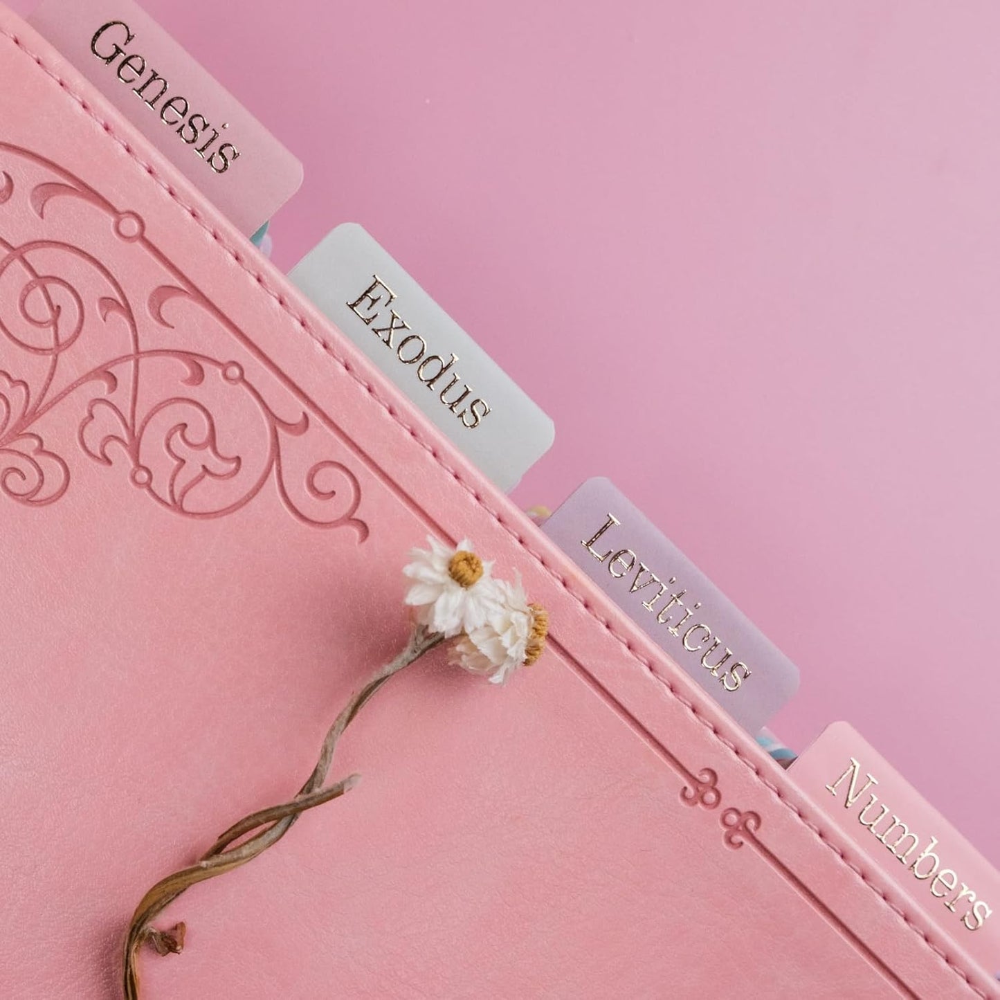 UPAFEXXI-Laminated Bible Tabs (Gold Foil Embossed Lettering), Bible Tabs for Women and Men, Reposition Large Print Stickers, Easy to Read and Apply, 80Chapters Labels for Easy Navigation