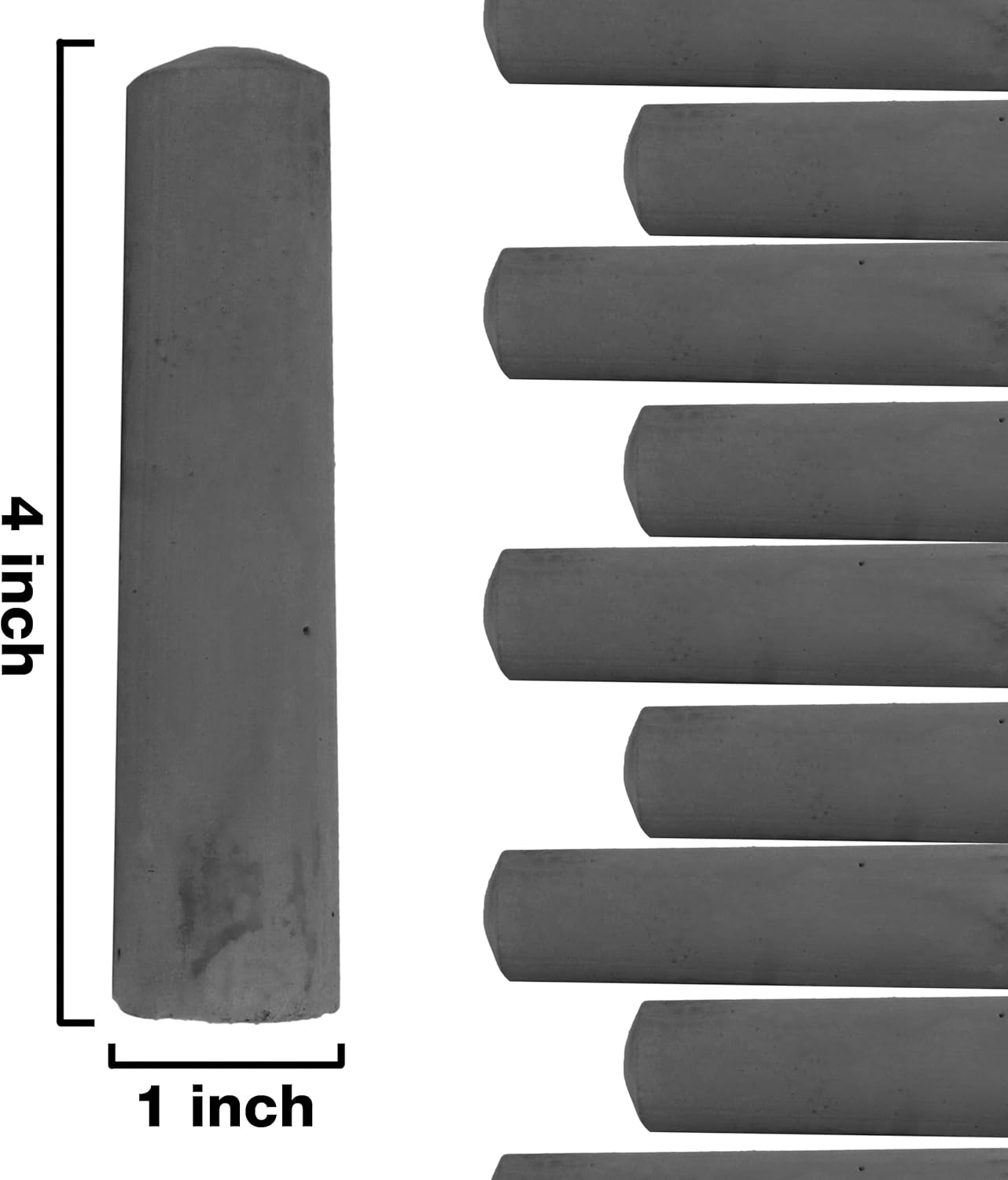 Kid Made Modern 60 Count Pack of Sidewalk Chalk – Black