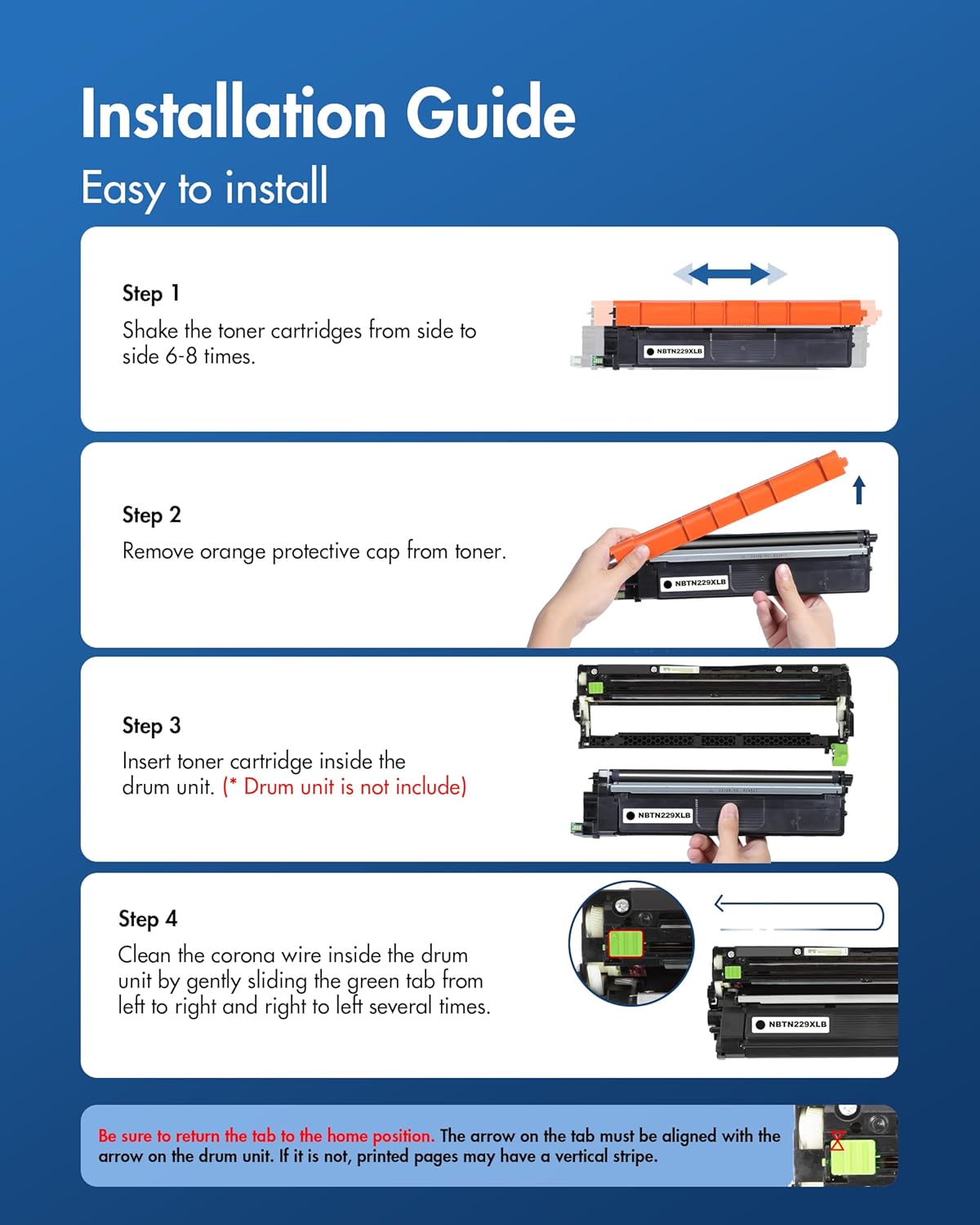 TN229XL TN229 Toner Compatible for Brother TN229XL Toner Cartridge Works for MFC-L3780CDW HL-L3280CDW HL-L3220CDW HL-L3295CDW MFC-L3720CDW, 2 Pack