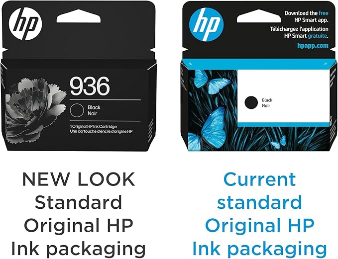 HP 936 Black Ink Cartridge | Works OfficeJet 9120 Series, OfficeJet Pro 9110, 9120, 9130 Series, OfficeJet Pro Wide Format 9730 Series | Eligible for Instant Ink | 4S6V2LN