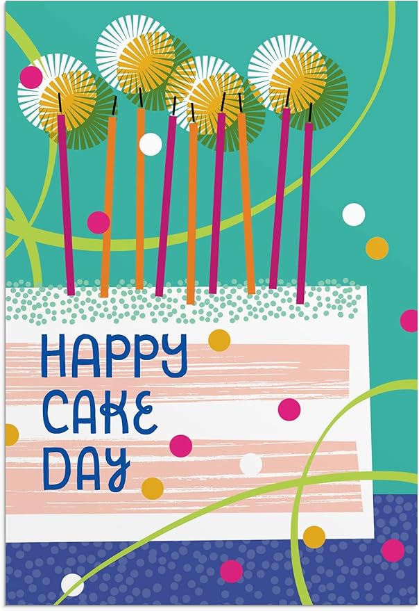 DaySpring - Birthday - Oh Happy Day - 4 Birthday Art Design Assortment with Scripture - 12 Birthday Boxed Cards and Envelopes
