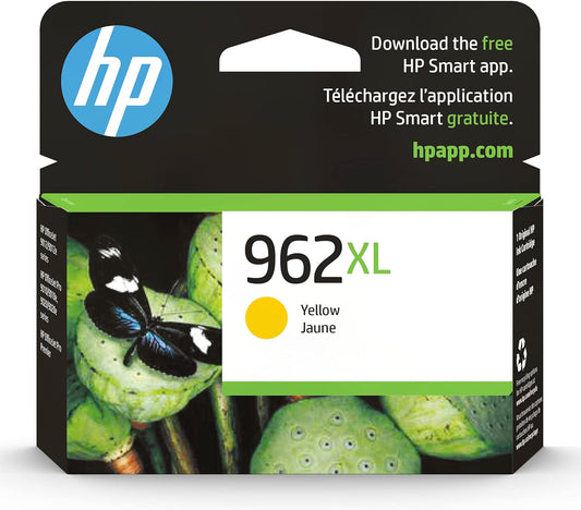 HP 962XL Yellow High-yield Ink Cartridge | Works with HP OfficeJet 9010 Series, HP OfficeJet Pro 9010, 9020 Series | Eligible for Instant Ink | 3JA02AN