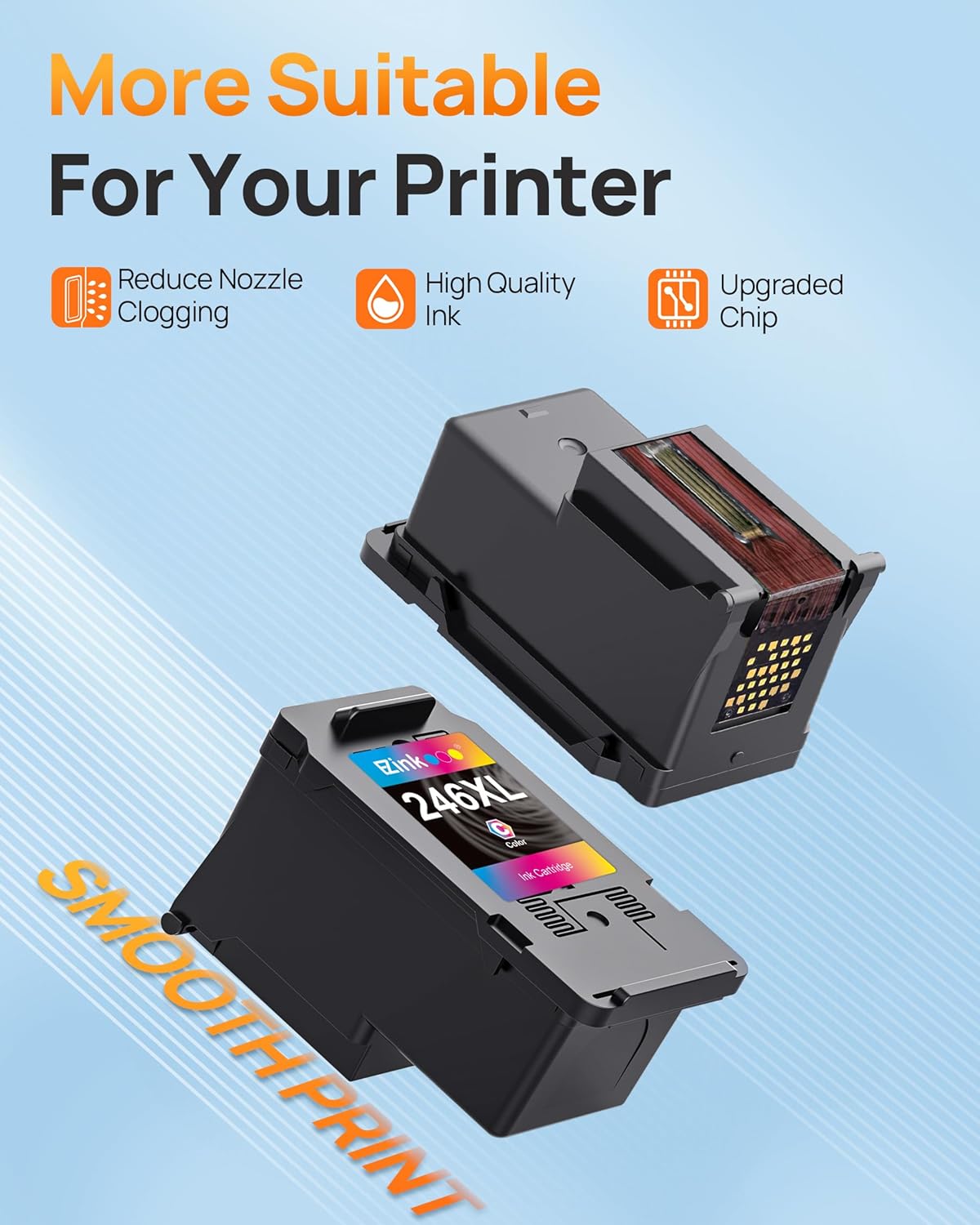 E-Z Ink 245XL Ink Cartridge Replacement for Canon 245XL Black Ink 245 XL PG-245XL PG245XL Works with Pixma MX490 MG2522 TR4520 MG2525 TS3122 TS3322 TS202 MG2520 MG2922 MG3022 (2 Black)