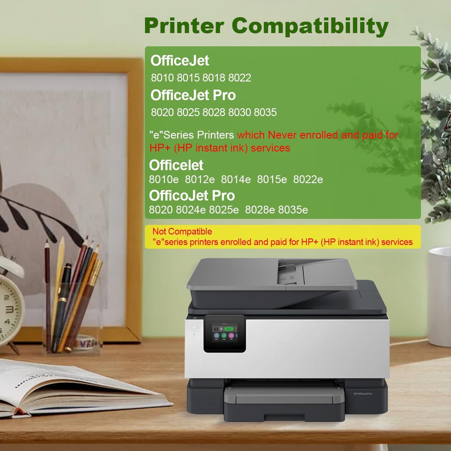 910 XL 910XL Ink Cartridges Combo Pack High Yield Replacement for HP 910XL Ink Cartridges for OfficeJet 8015e 8010 OfficeJet Pro 8025e 8020 8028e Printer (910 Ink 4-Pack)