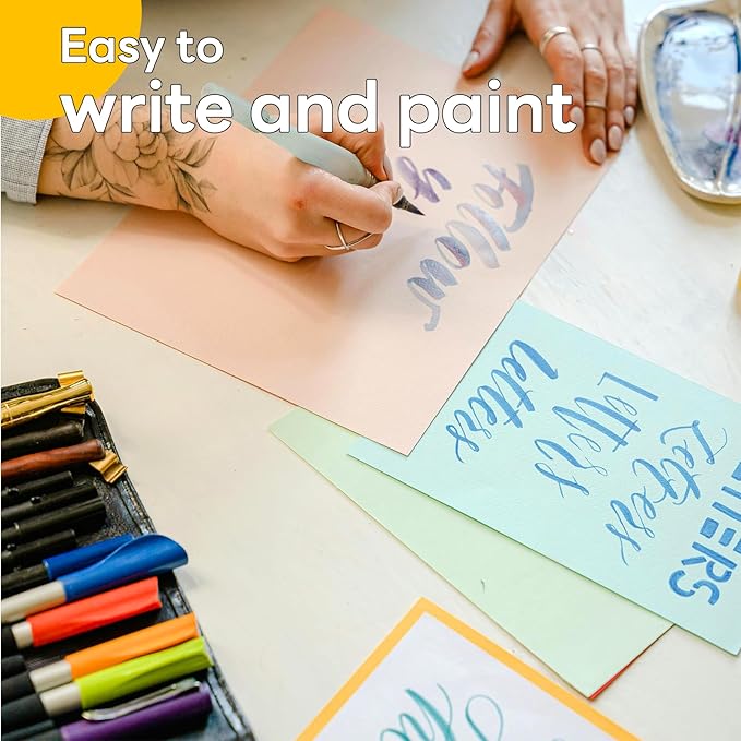 300 Sheets Colored Cardstock 8.5 x 11, Goefun 25 Colors Colored Printer Paper 65lb Construction Paper Assorted Colors for Crafts & Scrapbooking