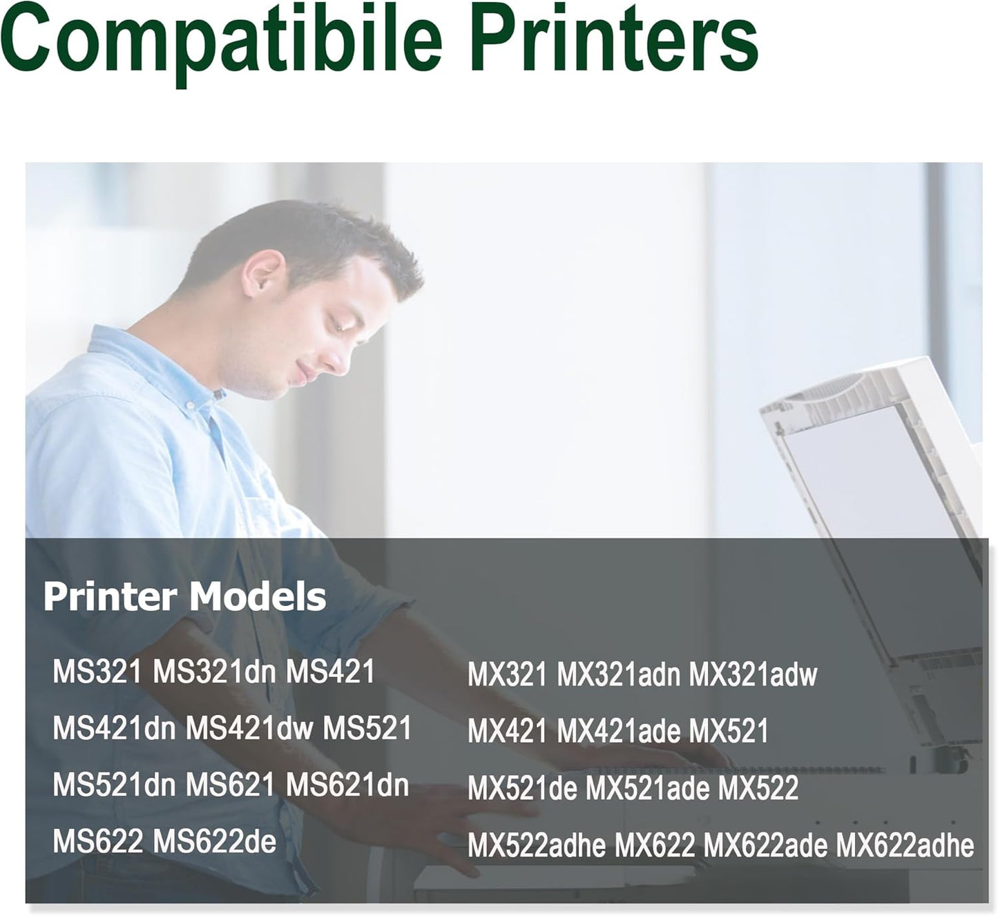 56F0Z00 Imaging Unit Replacement for Lexmark MS321 MS321dn MS421 MS421dw MS521dn MS621dn MX321 MX421 MX521 MX521de MX521ade MX522 MX622 MX622adhe Printer