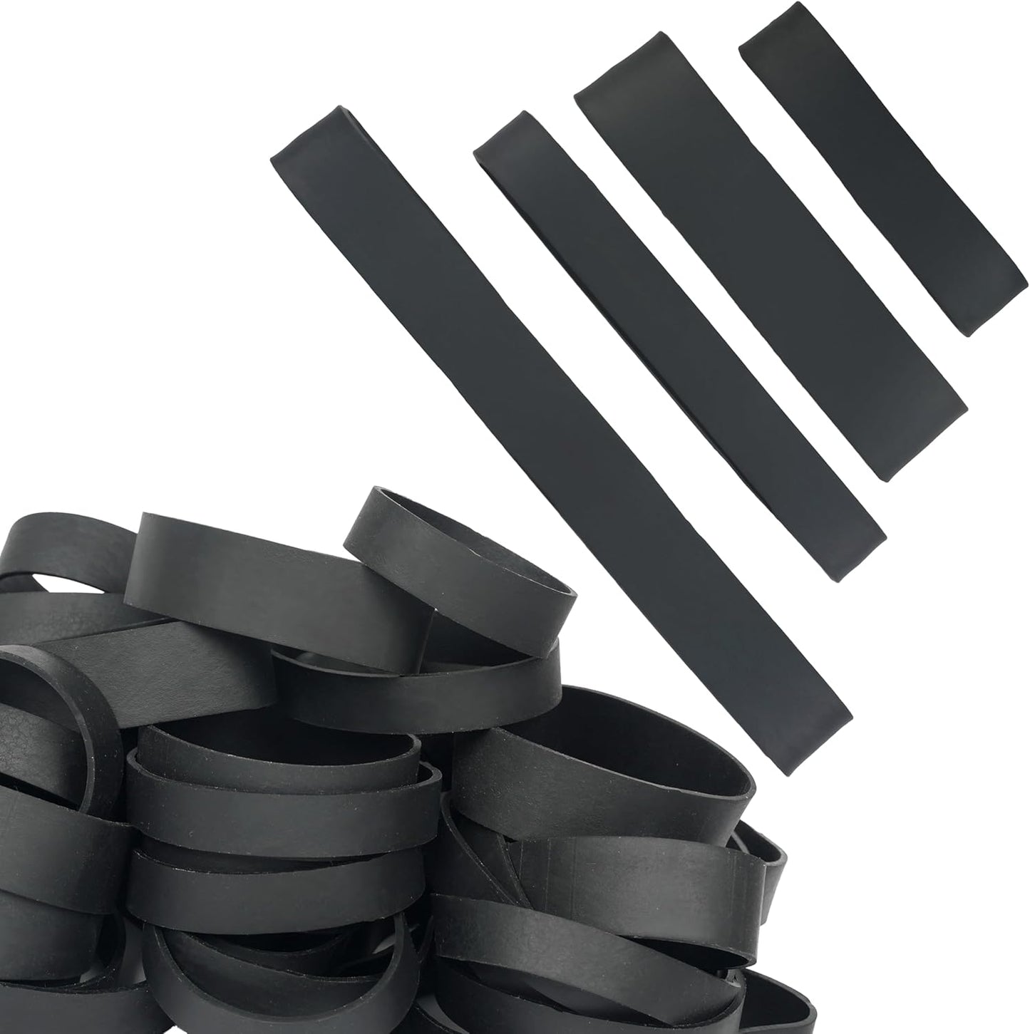 HAIDIBAO-Rubber Bands Assorted Sizes Black Mixed wide Elastic Bands for for Survival Office Supply size82,size#94,size#84,size#105 Tactical Rubber Bands