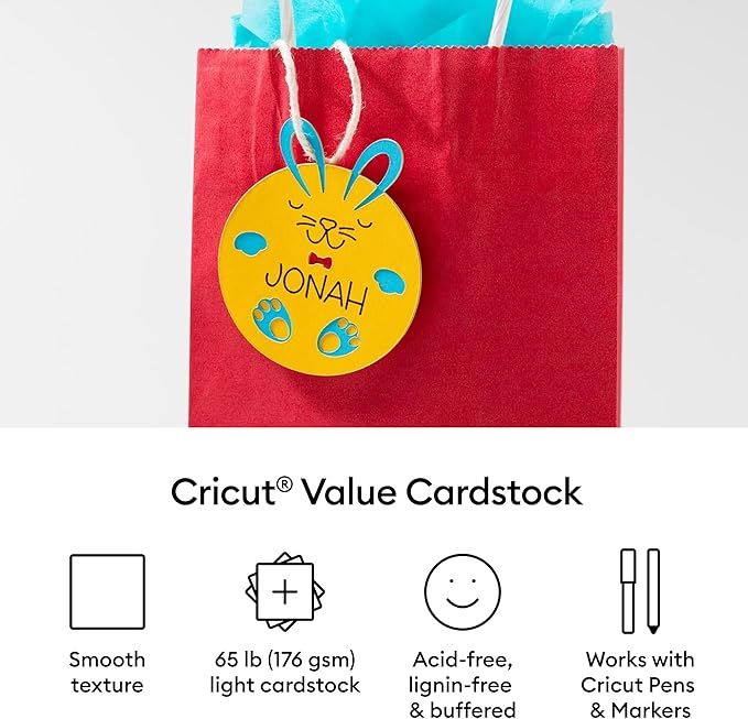 Cricut® Value Cardstock, Bright Bows Sampler - 8.5 in x 11 in (80 ct)