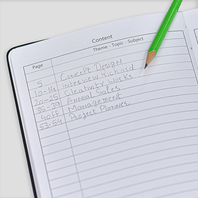 Nextnoid Hardcover Lined Journal Notebook - 120 GSM Thick Paper, Medium A5-256 Pages - Perfect For Writing, Journaling and Note-Taking (Green, Ruled)