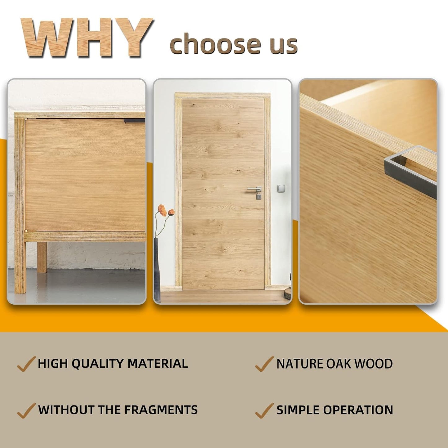 GSCIT Club Oak Edge Banding, 3/4 inch x 50ft roll of Veneer Edge Banding Preglued Flexible, Real Wood Tape Banding