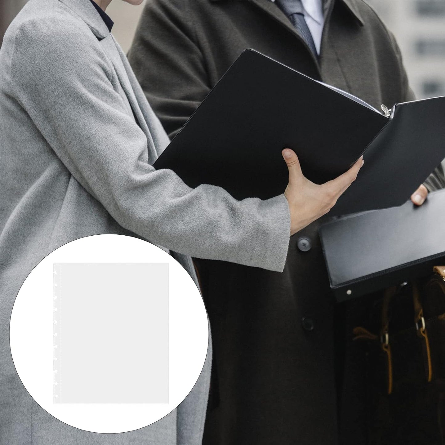 25 Piece Letter Size Sheet Protectors Clear Plastic Page Protectors for Discbound Holds Letter Size Discbound Binding Cover (25)