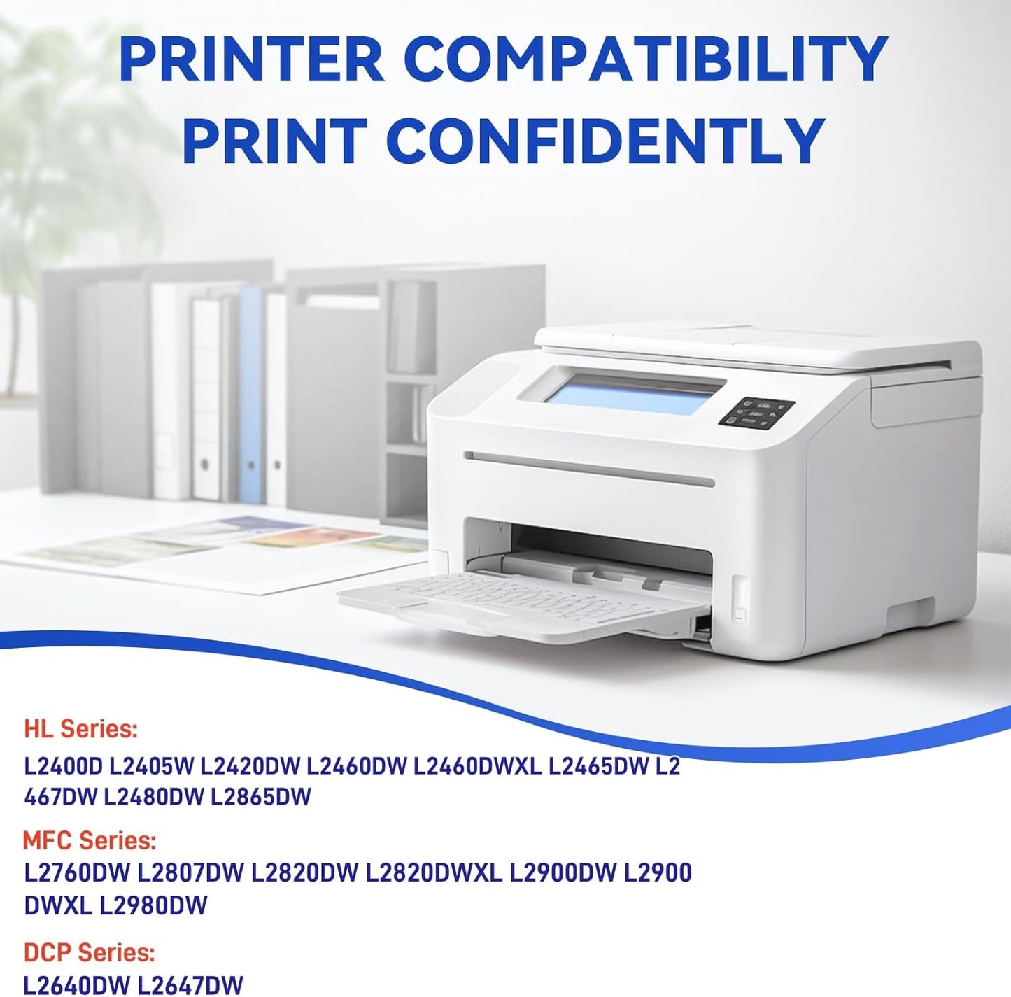 TN830 TN830XL 830XL Toner Cartridge for HL-L2460DW Toner High Yield Replacement for Brother TN-830 TN830 XL TN-830XL use with HL-L2460DW DCP-L2640DW HL-L2405W MFC-L2820DW HL-L2480DW Printer (2 Black)