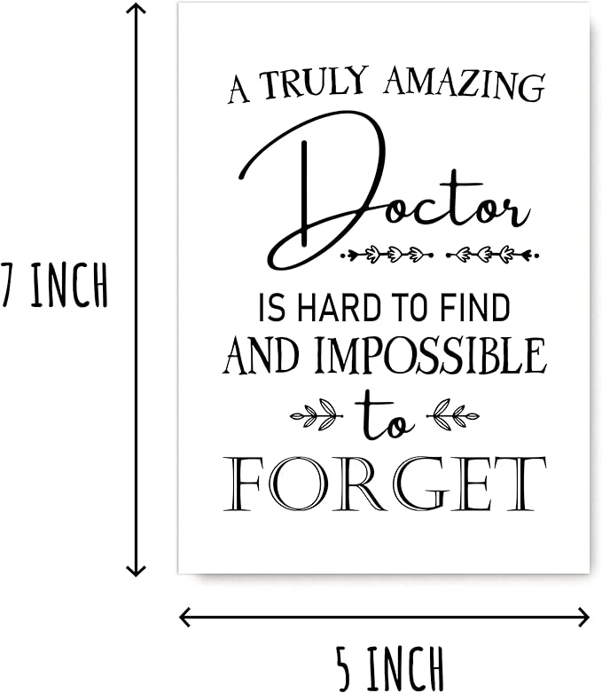 EruditeGifts Funny Appreciation Card - Thank You Card For Doctors - Hilarious Birthday Card - Gift Card For Doctor Him Her