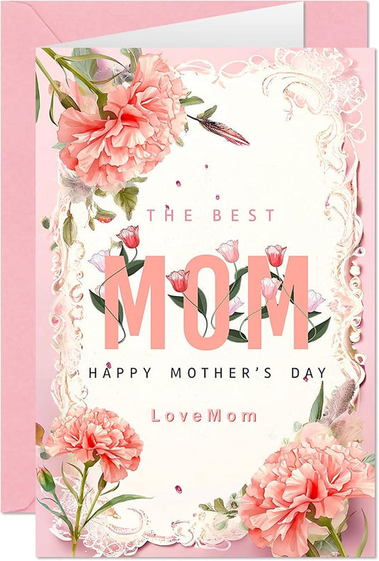 Mothers Day Gifts - Mothers Day Card, Gifts for Mom, Mothers Cards for Mom, Mother's Day Gift from Daughter, Son, Husband
