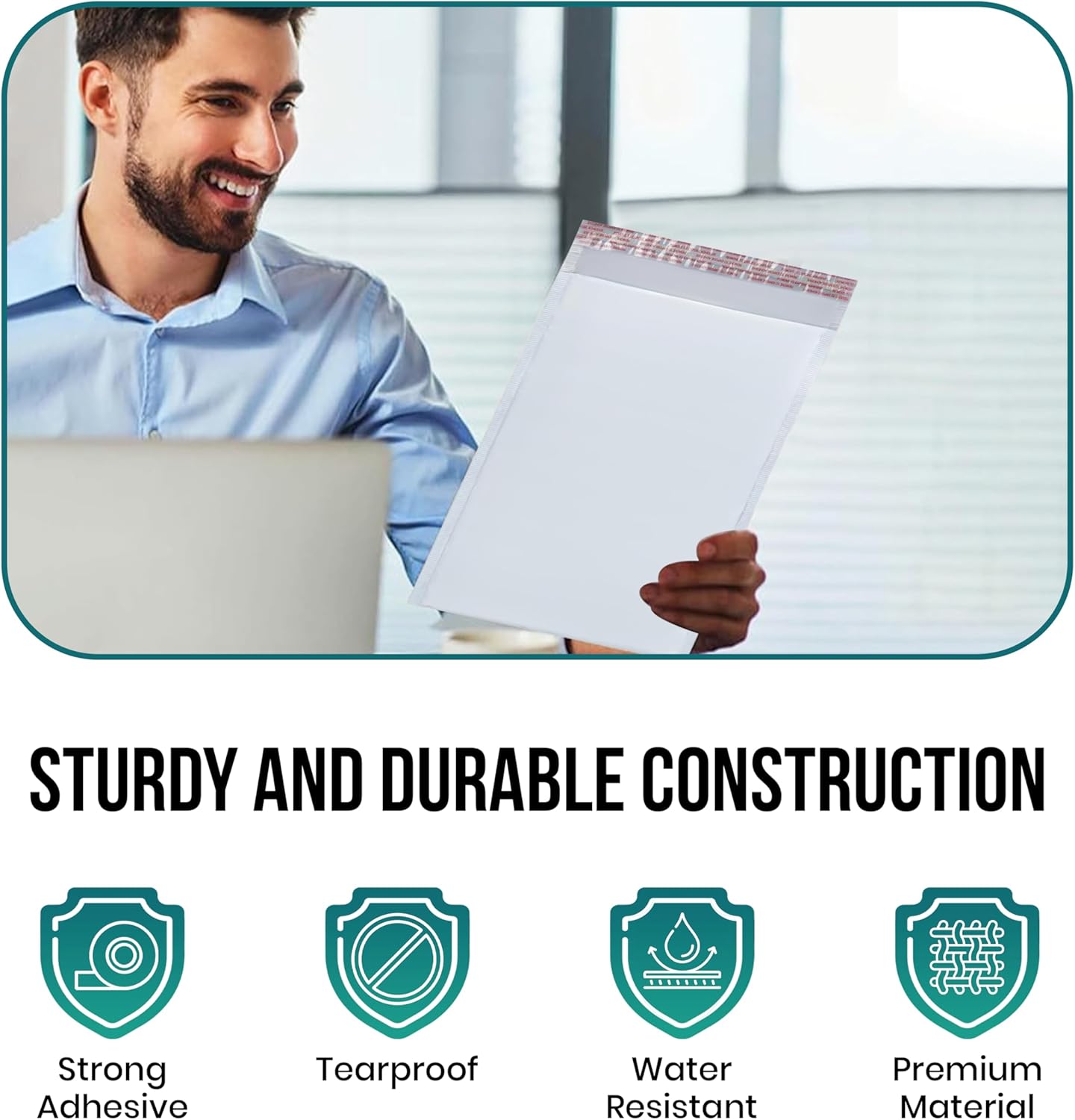 Levex - #0000 4" x 6" [100 Pack] Poly Bubble Mailers, Padded Envelope Mailers, Packing Envelope & Mailing Bags for Shipping