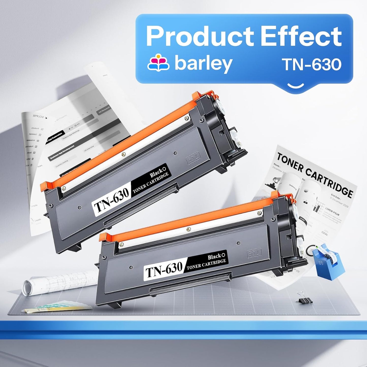 TN630 TN-630 Toner Cartridge Compatible TN630 TN-630 Replacement for Brother TN630 TN-630 Black Toner Cartridge HL-L2300D HL-L2305W HL-L2380DW DCP-L2540DW (2 Pack)