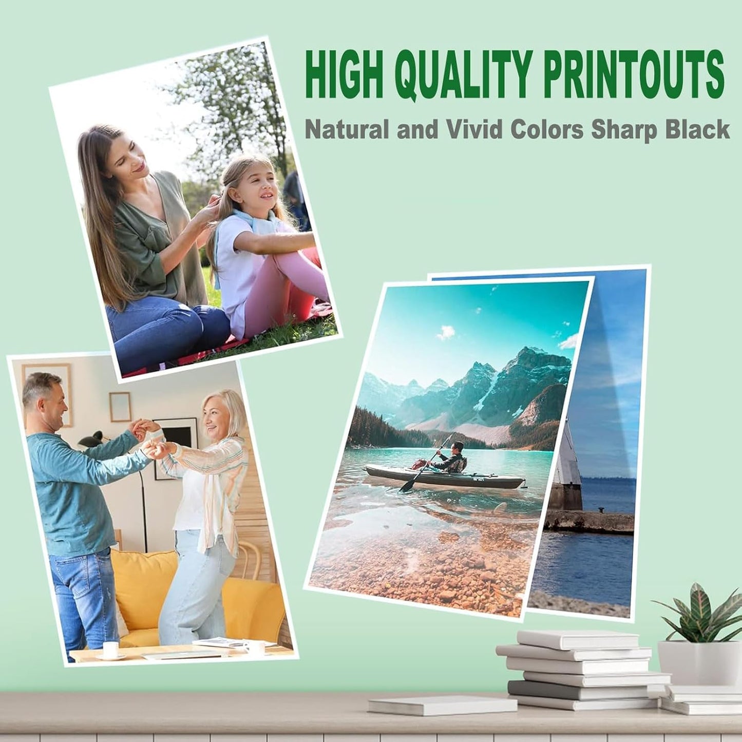 4 Pack 950XL 951XL Ink Cartridges Combo Pack Replacement for HP 950 951 Ink Cartridges for HP OfficeJet Pro 8100 8110 8600 8610 8615 8616 8620 8625 8630 8640 8660 251DW 276DW 271DW, (BK, C, M, Y)