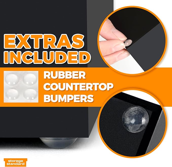 Storage Standard Multifold Paper Towel Dispenser Countertop - Matte Black Paper Towel Holder Bathroom, Durable Acrylic Napkin Holder for Bathroom, Kitchen, Office & Restaurant, 10.75 x 6.5 x 4 Inches