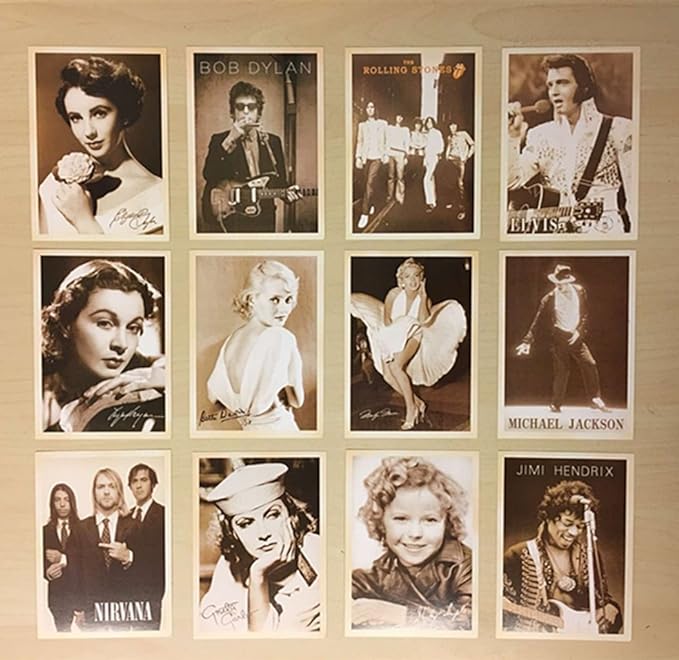 DreamHigh 64 pcs Collectible Vintage Ads & Movie Poster Postcards Bulk Pack