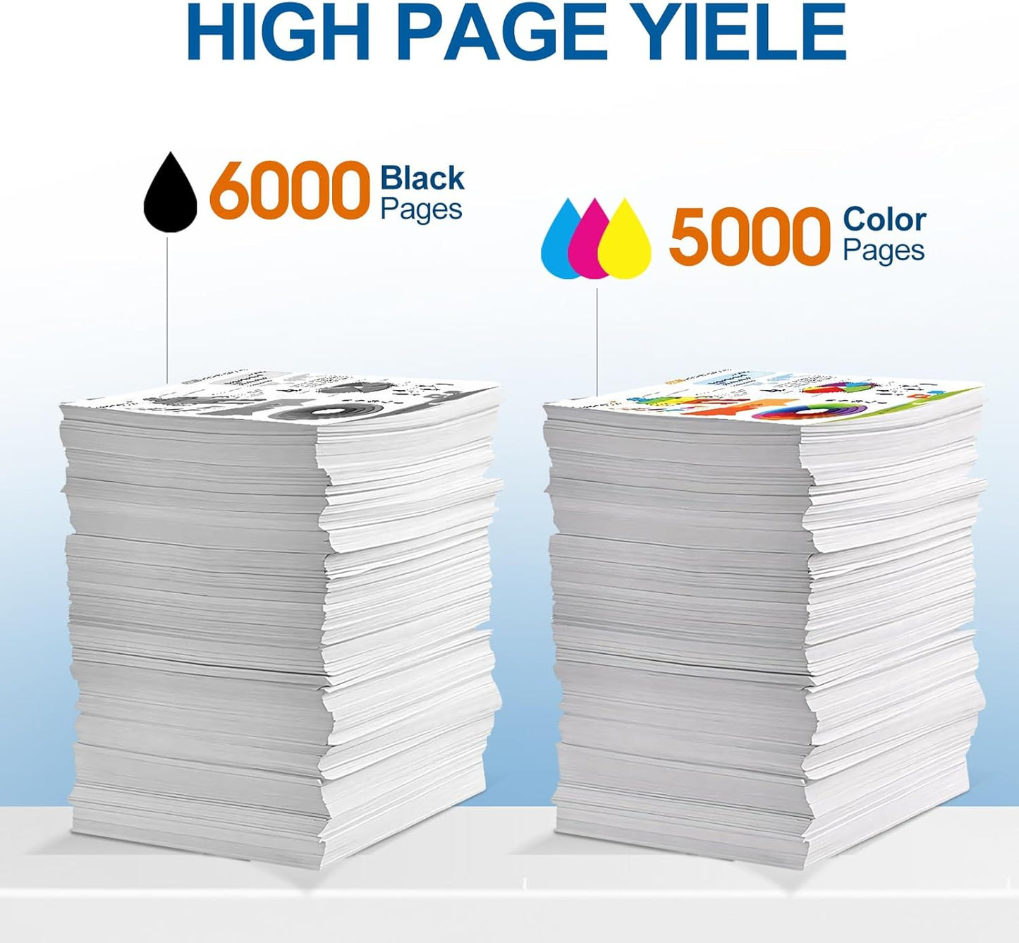 LC406XL Ink Cartridges High Yield Compatible for Brother LC406 Ink Cartridges LC406XL use with Brother MFC-J4335DW MFC-J4535DW MFC-J5855DW MFC-J6555DW Printer (Black Cyan Magenta Yellow 4 Pack)