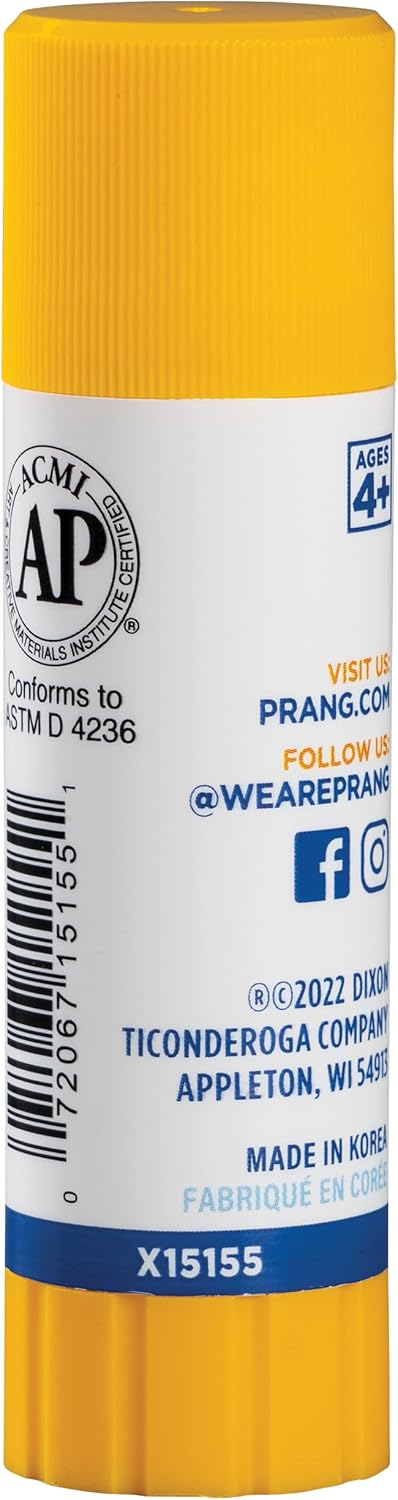 Prang Washable Glue Stick, Clear.74 Oz, 1 Count