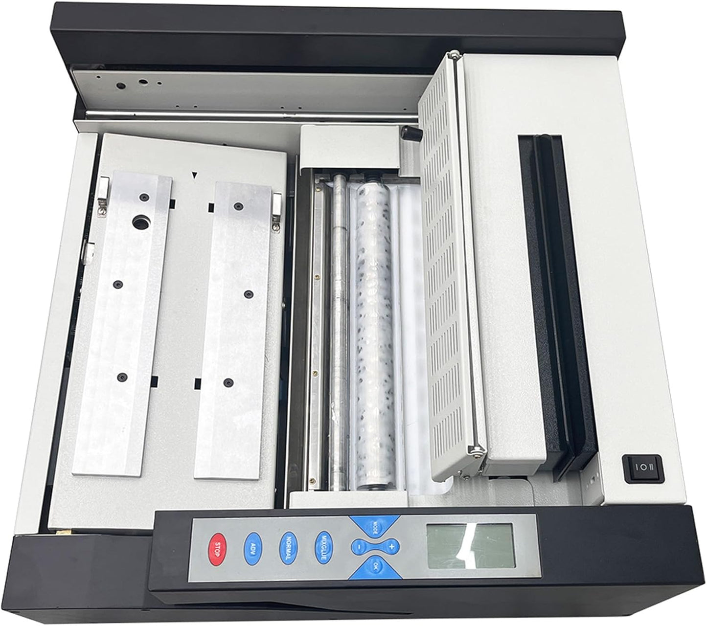 TECHTONGDA Glue Book Binding Machine 110V Automatic Hot Glue Book Binder, Wireless Book Binding Machine with Fault Detection, Adjustable Temperature