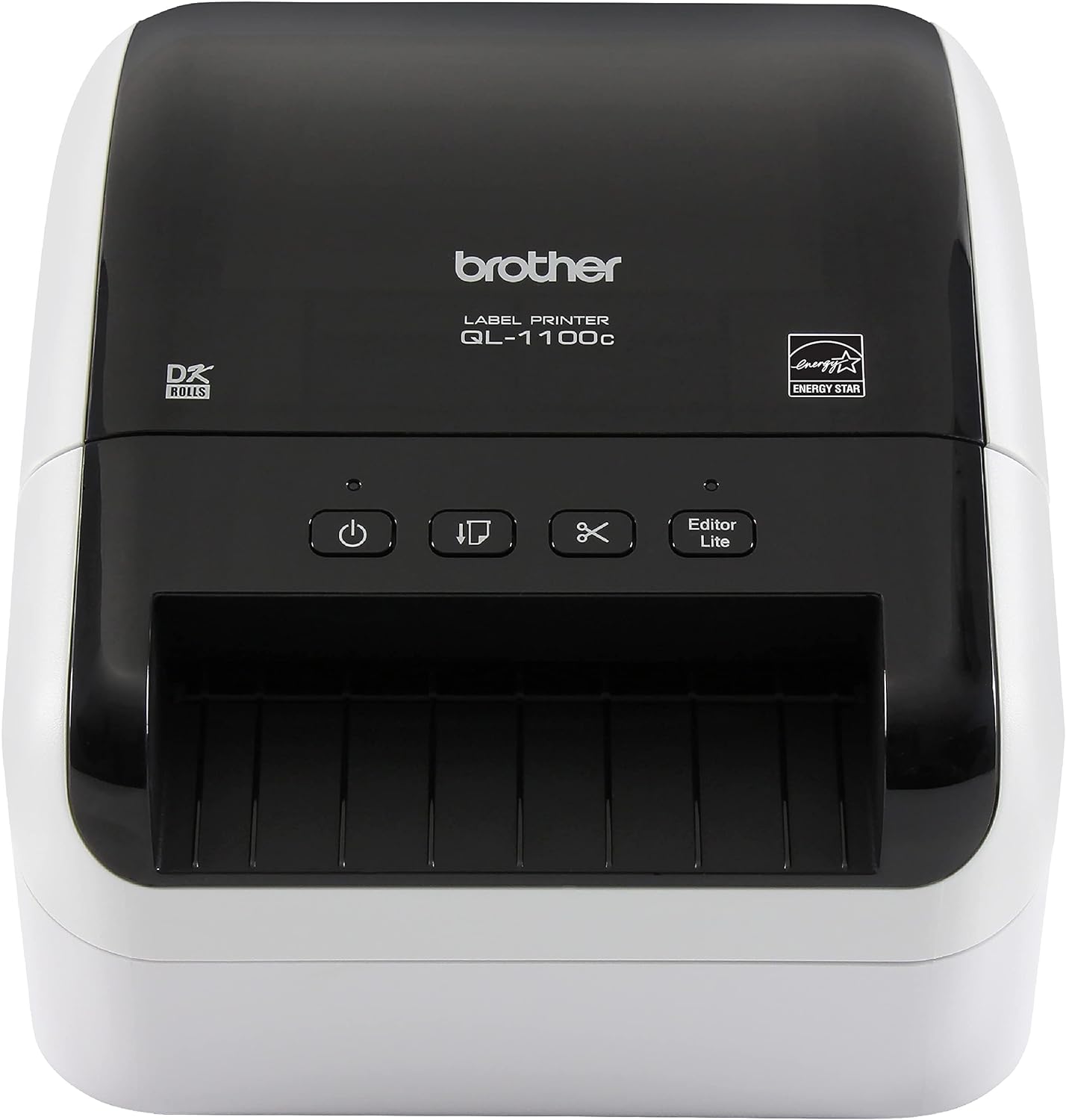 Brother QL-1100c Wide Format Label Printer, Shipping & Postage Labels 4” x 6”, Barcode & QR Code, High Speed, Direct Thermal Printing, Compact, uses DK Drop-in Label Rolls, USB Connectivity