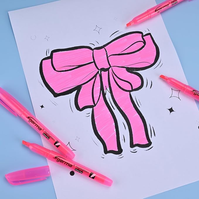 Highlighters 36 Pack, Chisel Tip Pink Highlighter Bright Colors, Quickly Drying, Perfect for Students Kids Adults Highlighting in Classroom, School, Office