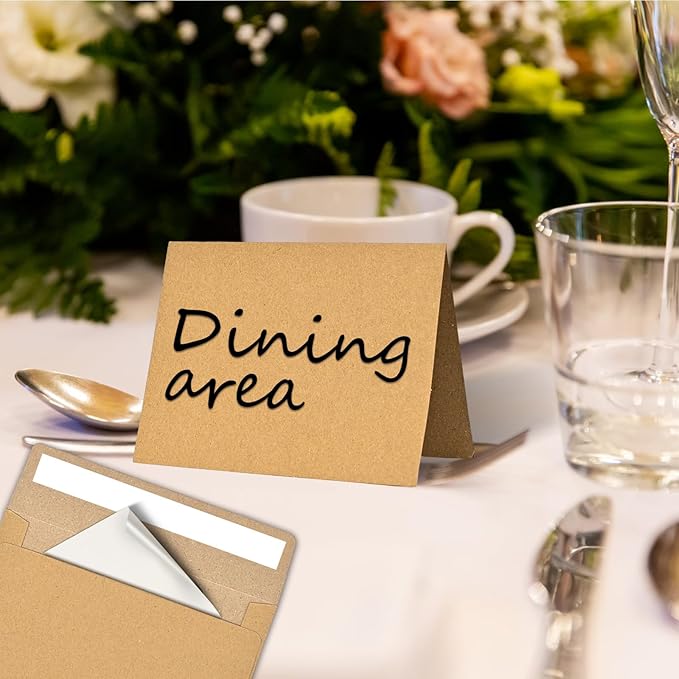 30 blank cards and envelopes each, thank you blank greeting cards and envelopes, brown A4 blank cards, 4x6 envelope invitations, suitable for printing custom, suitable for various occasions DIY