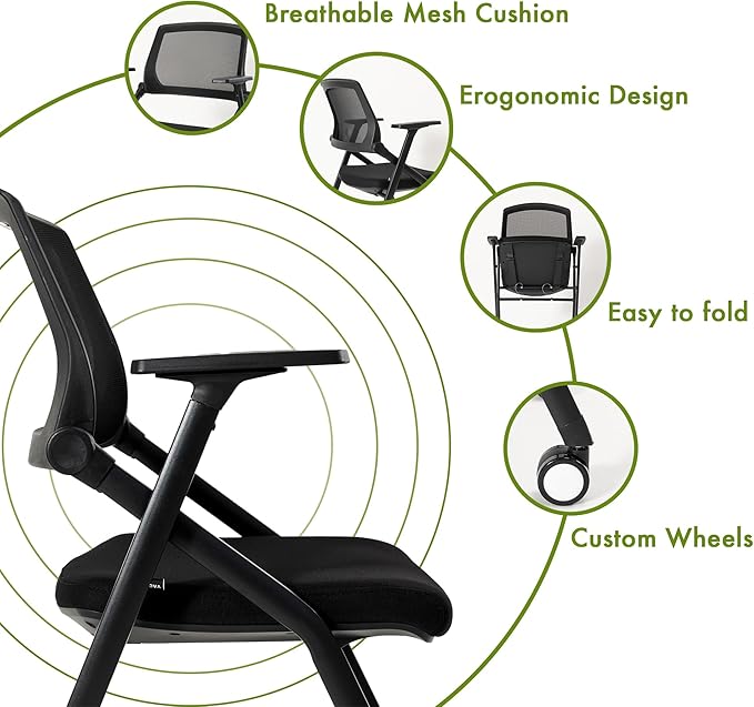 30 Pack Conference Room Chairs Guest Reception Chair for Office, Waiting Room, Meeting, Lobby