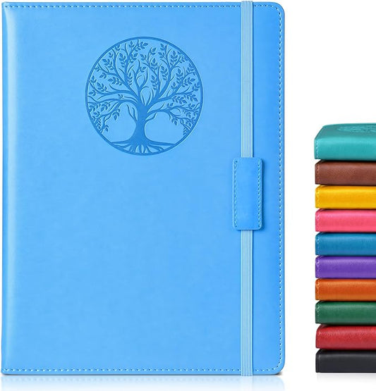 Lined Journal Notebook for Women Men,256 Pages B5 Large Hardcover Leather Journals for Writing,Travel,Business,Work,School,College Ruled Notebooks for Note Taking,Diary Notepad 7.8"×10.2"