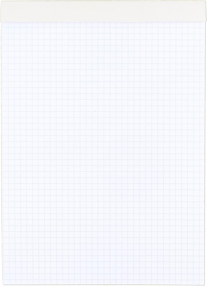 Cambridge Notebook, Business Notebook, 11" X 8.5", 70 Sheets, Quad Ruled, Wirebound, Ivory Paper (06194)